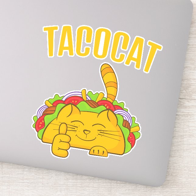 Sticker Tacocat Cute Cat Tacos (Détail)