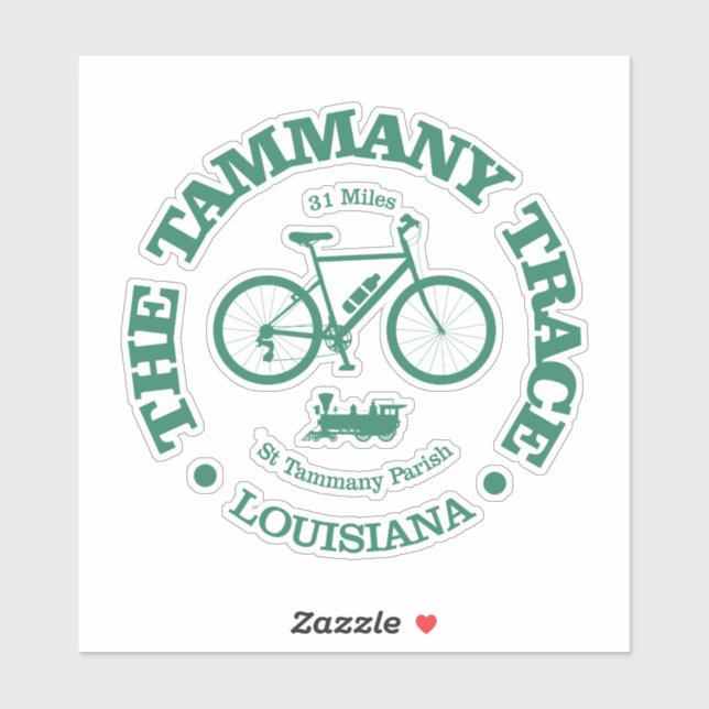 Sticker Tammany Trace (cyclisme) (Feuille)