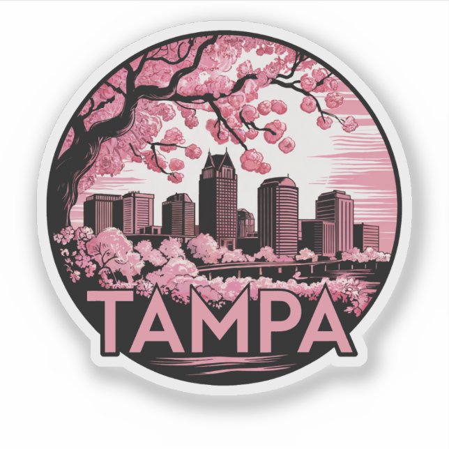 Sticker Tampa City Floride USA (Devant)