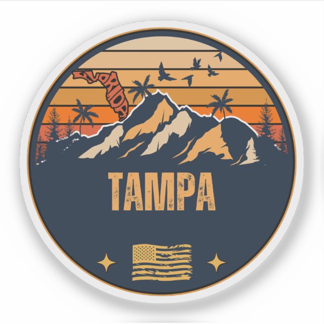 Sticker Tampa, Floride (Devant)