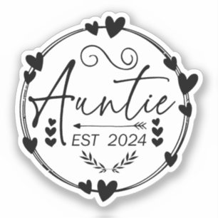 Sticker Tante Est 2024 Faire-part de grossesse Tante Amusa
