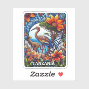Sticker Tanzanie, Afrique