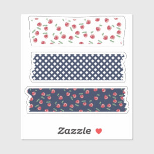 Sticker Tape Motif Cherry Washi