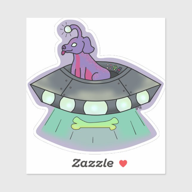 Sticker Taro the Alien Dog (Feuille)