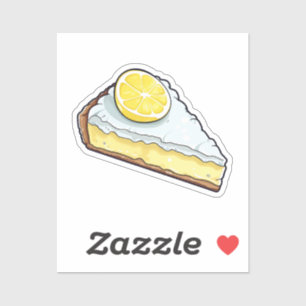 Sticker Tarte au citron dessin animé