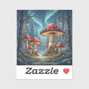 Sticker Tasse Champignon Enchanté Luminescent – Forêt de F