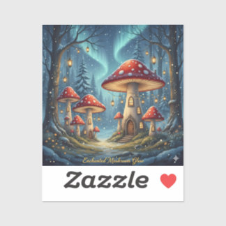 Sticker Tasse Champignon Enchanté Luminescent – Forêt de F