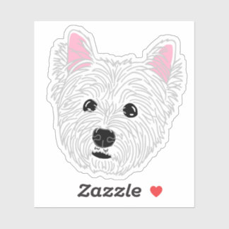 Sticker Tasse Maman Westie - Terrier West Highland