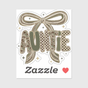 Sticker Tatie Camo Cadeau de Sœur Annonce Nouveau Bébé
