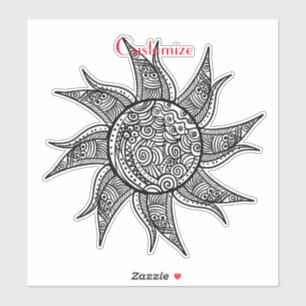 Sticker Tatouage de henné Sun Thunder_Cove