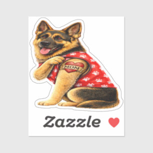 Sticker Tatouage de maman Berger Allemand