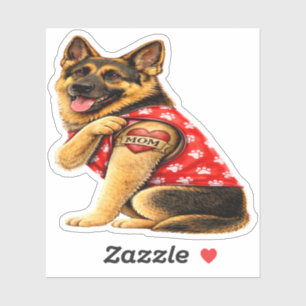 Sticker Tattoo de maman berger allemand