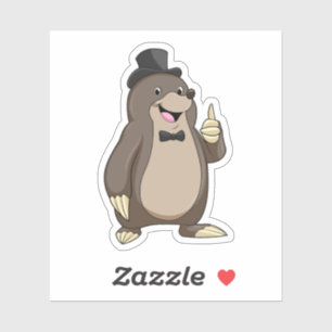 Sticker Taupe marié avec cravate