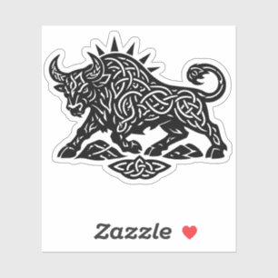 Sticker Taurus Sceau du Taureau — Tatouage Zodiaque Enraci
