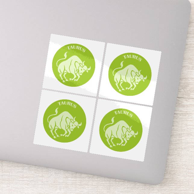 Sticker Taurus, Zodiac Sign, Horoscope, Astrology (Détail)