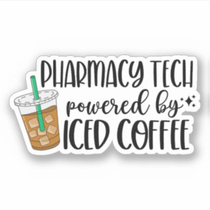 Sticker Technologie de pharmacie alimentée par du café gla