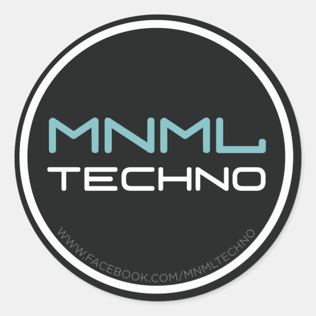Sticker technologique MNML (Devant)