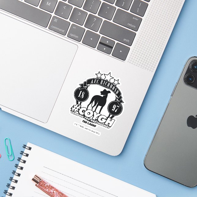 Sticker Ted Lasso | AFC Richmond #COYGH (Ordinateur portable avec iPhone)
