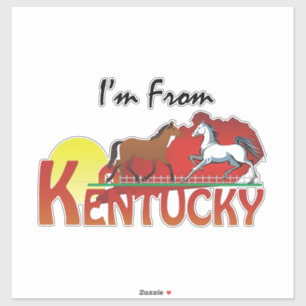 Sticker TEE Je suis du Kentucky