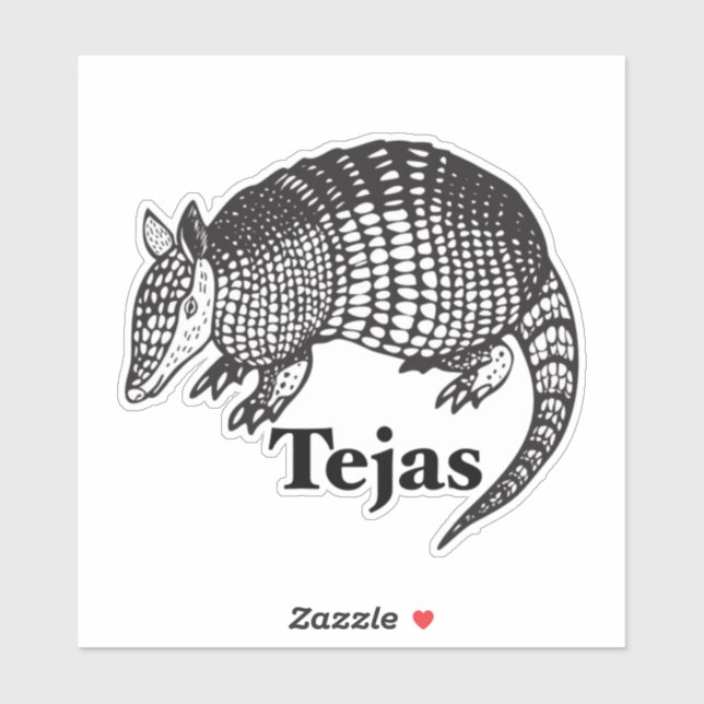 Sticker Tejas Armadillo (Feuille)