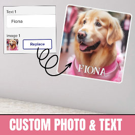 Sticker Télécharger personnalisé Chien ou animal de compag