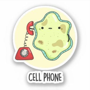 Sticker Téléphone cellulaire drôle Biologie jeu de science