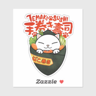 Sticker Tempaki Sushi Cat