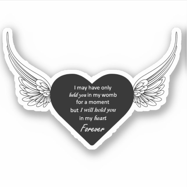 Sticker Tenez-vous dans mon coeur pour toujours (Devant)