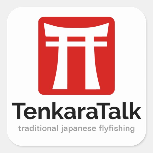 Sticker Tenkara - Carré 3" (Devant)