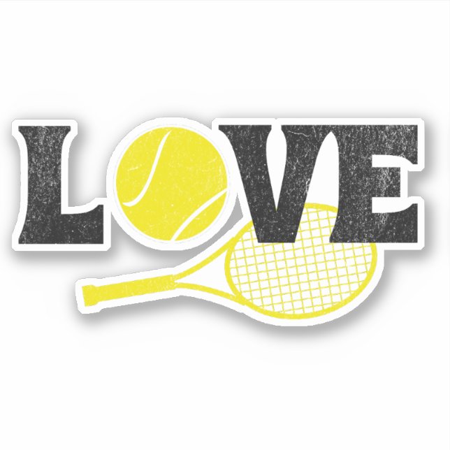 Sticker Tennis Love (Devant)