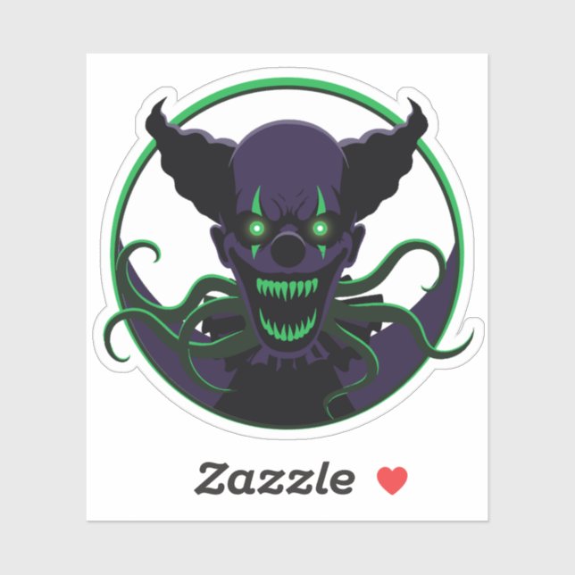 Sticker Tentacle Clown (Feuille)