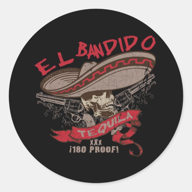 Sticker Tequila El Bandido (Devant)