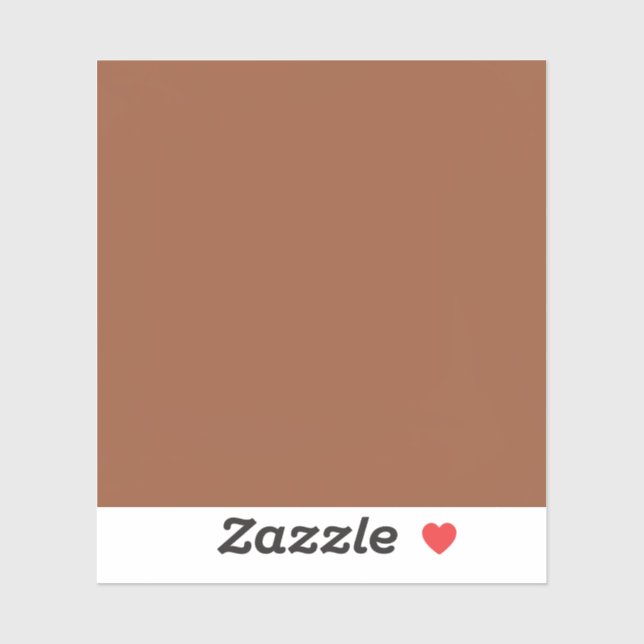 Sticker Terracotta Burnt Orange couleur solide (Feuille)
