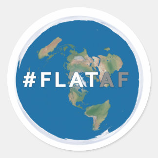 Sticker Terre Plate | #flataf
