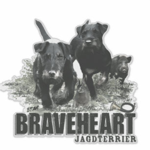 Sticker Terrier de chasse allemand, Le Jagdterrier, Art