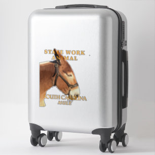 Sticker Territoire de la Caroline du Sud Travail Animal La