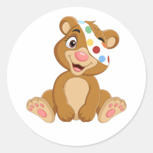 Sticker Tesco Pudsey Bear Classic Round