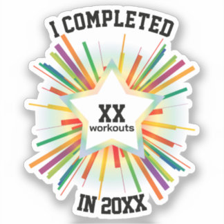 Sticker Test de fin d'année (Arc-en-ciel)