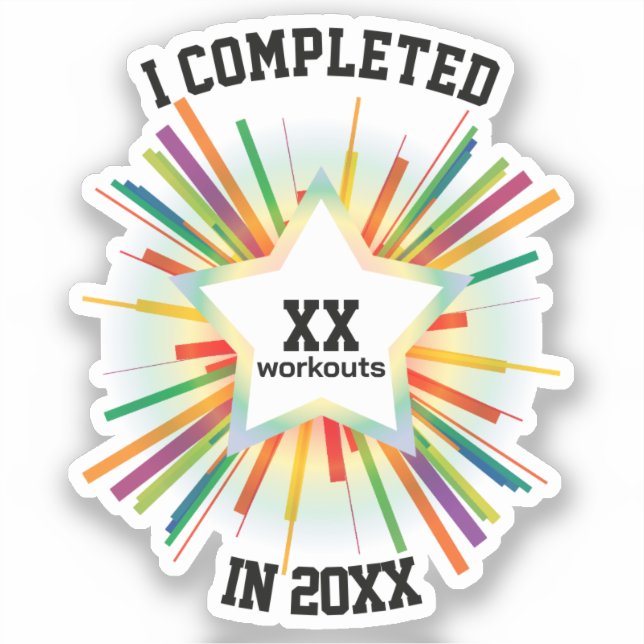 Sticker Test de fin d'année (Arc-en-ciel) (Recto)