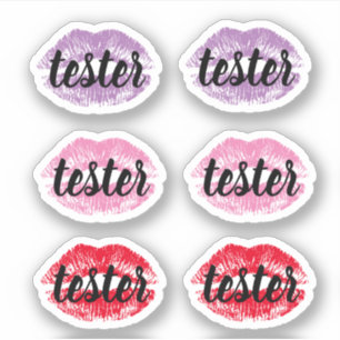Sticker Tester l'échantillon Essayez-moi Lips Lipstick pro