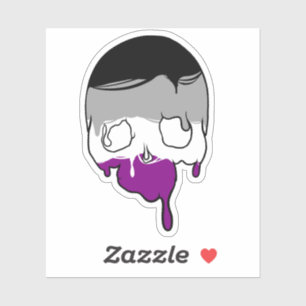 Sticker Tête d'As Déchirer le crâne