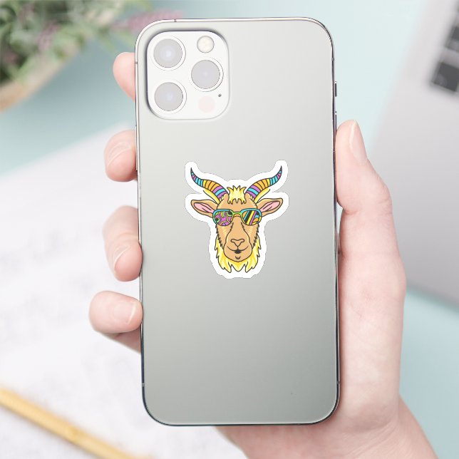 Sticker Tête de chèvre (Téléphone)