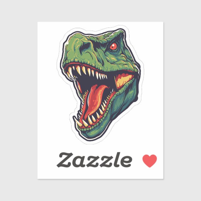 Sticker Tête de dragon (Feuille)