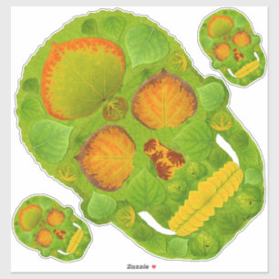 Sticker Tête de feuille d'Aspen 10