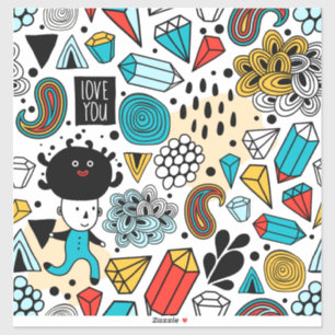 Sticker Tête folle