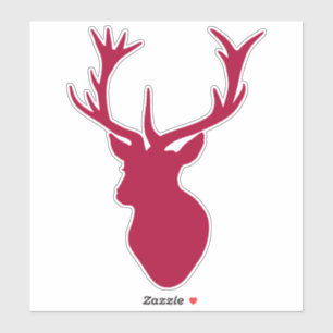 Sticker Tête rouge de mâle