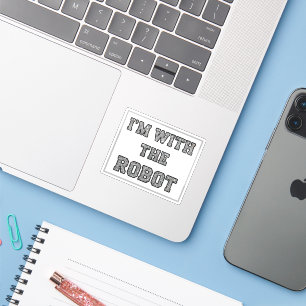 Sticker Texte de robot