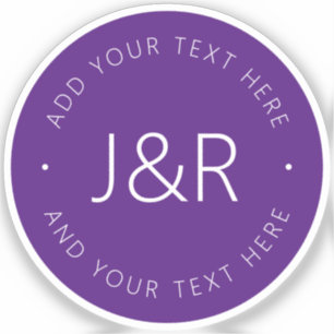 Sticker Texte personnalisé élégant