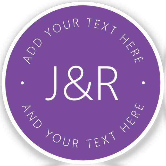 Sticker Texte personnalisé élégant (Recto)