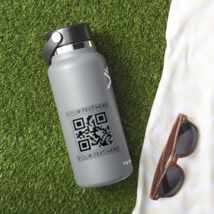 Sticker Texte Personnalisé Et Code QR Coupé Vinyle